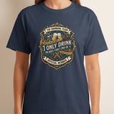 Drinking Team T-Shirt, Funny Beer Lover Gift, Pub Crawl Party Tee, I Only Drink on Days that End in 'Y' Humorous Vintage Bar Design Shirt thumbnail 5