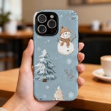Winter iPhone Case: Snowman Pattern, Holiday Design, Protective, Christmas Theme thumbnail 11