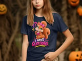 I Have Questions Sally the Squirrel Tee thumbnail 11