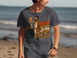 Fueled by Jesus & Coffee T-Shirt | Retro Christian Faith Tee Vintage Jesus Lover Gift for Him Her Spiritual Coffee Lover Apparel thumbnail 7