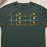 Pickleball Sport-Tek Performance Tee, Pickleball Paddle Heartbeat Pulse Lifeline Graphic, Court Apparel thumbnail 5