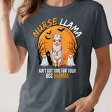 Halloween Nurse Llama Tee thumbnail 4
