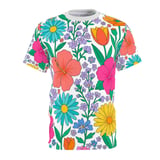 Retro Wildflower Meadow Graphic T-Shirt thumbnail 1