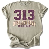 313 Highland Park Michigan Tee thumbnail 4