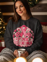Pink Grandma Breast Cancer Tee thumbnail 8