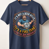 Funny Beer Belly T-Shirt for Men | Dad Bod Fuel Tank Love Machine Tee | Humorous Husband Gift | Father's Day Sarcastic Joke Shirt thumbnail 8
