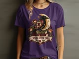 Reading After Dark Tee or Sweatshirt, Faux Patchwork Design thumbnail 10