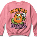 Pickleball Gildan Crewneck Sweatshirt, Monster Dinks, Court Warm Up thumbnail 8