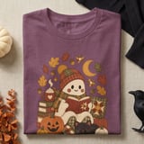 Cozy Reading Ghost Tee or Sweatshirt thumbnail 1