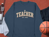 Male Teacher Shirt Est 2026 Vintage Varsity Sweatshirt, New Future Male Educator Hoodie, First Year Teacher Appreciation Gift for Him thumbnail 13