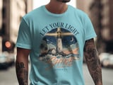 Let Your Light Shine Matthew 5:16 T-Shirt | Christian Lighthouse Verse Tee, Spiritual Faith Gift, Inspirational Apparel thumbnail 10