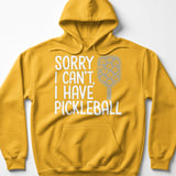 Pickleball Gildan Fleece Hoodie, Sorry I Can't, I Have Pickleball, Leopard Print Paddle Court Pullover thumbnail 10