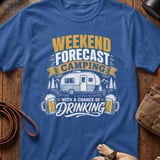 Weekend Forecast Camping Drinking Tee thumbnail 5
