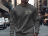 Vintage Hot Rod Sweatshirt, Classic Street Rod Car Crewneck, Retro Automobile Jumper, Minimalist Aesthetic Gift for Car Guy Mechanic Dad thumbnail 4