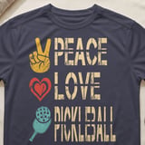 Pickleball Sport-Tek Performance Tee, Peace Love Pickleball, Court Apparel thumbnail 9