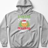 Pickleball Gildan Fleece Hoodie, Santas Favorite Pickleball Player, Festive Winter Court Pullover thumbnail 2