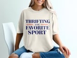 Thrifting Is My Favorite Sport Tee thumbnail 9