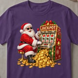 Santa's Holiday Jackpot T-Shirt thumbnail 2