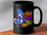 I Saw That Halloween Blue Jay Mug thumbnail 14
