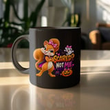Scared Not Me Squirrel Halloween Mug thumbnail 10