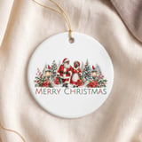 Black Santa Christmas Ornament, African American Santa and Mrs Claus Holiday Keepsake, Vintage Winter Decor, Merry Christmas Family Gift thumbnail 5