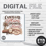 Cancelled Plans Delighted Heart PNG, Cozy Introvert Book Lover Clipart, Hygge Fall Coffee & Books Sublimation Design, Slow Living Gift thumbnail 10