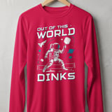 Pickleball Sport-Tek Long Sleeve Tee, Out of This World Dinks, Sun Shield Shirt thumbnail 8