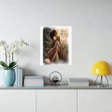 She Rose Anyway Framed Poster, Black Woman Wall Art, Inspirational Quote Poster, Resilient Divine Feminine Floral Print, Gift For Her thumbnail 6