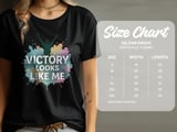 Cancer fighting t-shirt Victory Looks Like Me, Inspirational Tee, Cancer Awareness Shirt, Support T-Shirt, Survivor Gift, Hope Shirt thumbnail 3