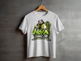 Panda Gaming T-Shirt for Kids, Nova Game On Youth Gamer Tee, Neon Green Panda Graphic Shirt, Pixo League thumbnail 4