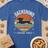 Dachshund Vintage Sunset T-Shirt thumbnail 3