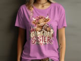Game Day Sister Highland Cow Tee thumbnail 7