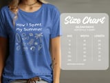 How I Spent My Summer Vacation T-Shirt | Beach Trip Doodle Graphic Tee | Teacher End of School Year Gift | Holiday Vibes Shirt thumbnail 12