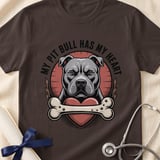 My Pit Bull Has My Heart Tee | Pit Bull Lover Shirt | Pittie Mom Gift | Dog Lover Apparel thumbnail 17
