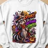 Randy the Raccoon Spooky Halloween Sweatshirt thumbnail 10