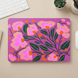 Pink Poppy Floral Laptop Case thumbnail 5