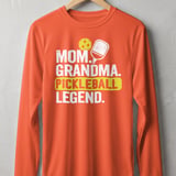 Pickleball Sport-Tek Long Sleeve Tee, Mom. Grandma. Pickleball Legend., UV Protection Sun Shield Shirt thumbnail 4