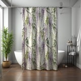Serene Wisteria Garden Shower Curtain thumbnail 7