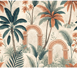 Digital Pattern, Palm Tree Pattern, Floral Pattern, Tropical, Digital Bundle, Commercial Use, Digital Paper, Graphic Design, Wall Art Design thumbnail 8