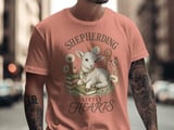 Christian Shepherding Little Hearts T-Shirt | Cute Lamb Daisy Pastor Teacher Gift | Faith-Based Apparel Tee thumbnail 13