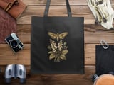 Vintage Botanical Moth Tote Bag thumbnail 4