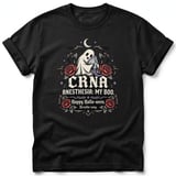 CRNA Anesthesia Ghost Halloween Tee thumbnail 1