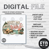 Meet Me Where The Water Is PNG Summer Lake Life Retro Camper Clipart, Vintage Vacation Sublimation Design, Lake Days Lakehouse Graphic Art thumbnail 10