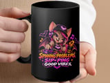 Sipping Good Vibes Bat DJ Mug thumbnail 15