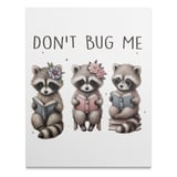 Cute Raccoon Poster, Funny Animal Poster, Reading Racoon Print, Don't Bug Me Art, Book Lover Gift, Quirky Wall Art, Kids Room Decor thumbnail 1