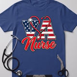 VA Nurse Patriotic Tee thumbnail 3