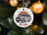 Grand Wagoneer Ornament, Waggy Car Gift, Classic Car Ornament, My Love Ornament, Car Lover Gift, Unique Ornament, Vehicle Ornament thumbnail 1