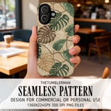 Abstract Jungle Leaf Digital Design Size Bundle Png thumbnail 6