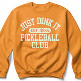 Pickleball Gildan Crewneck Sweatshirt, Just Dink It Est. 1965 Pickleball Club, Court Warm Up thumbnail 9