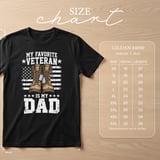 My Favorite Veteran Is My Dad T-Shirt thumbnail 6